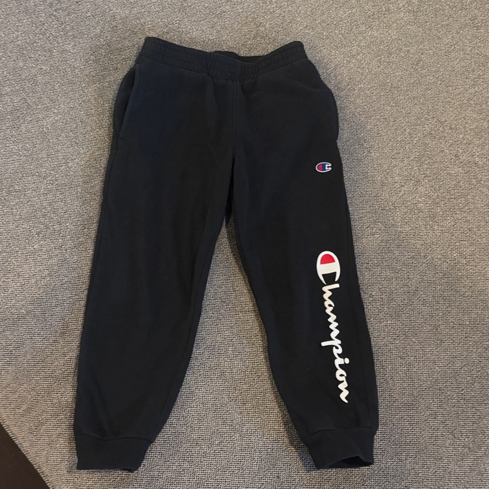 Champion Kids Navy Joggers with Logo